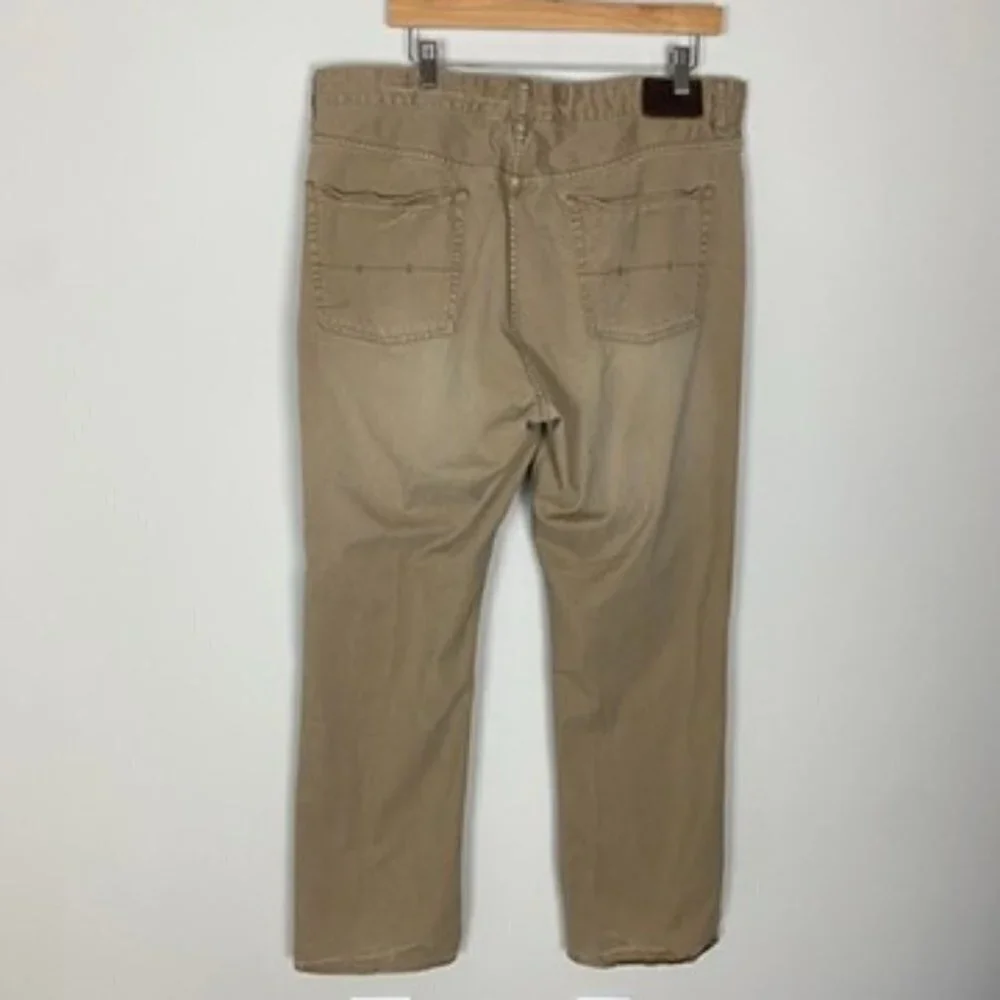 Polo by Ralph Lauren Tan Denim Jeans Straight Leg Mens 40x32 Khaki - Picture 3 of 8